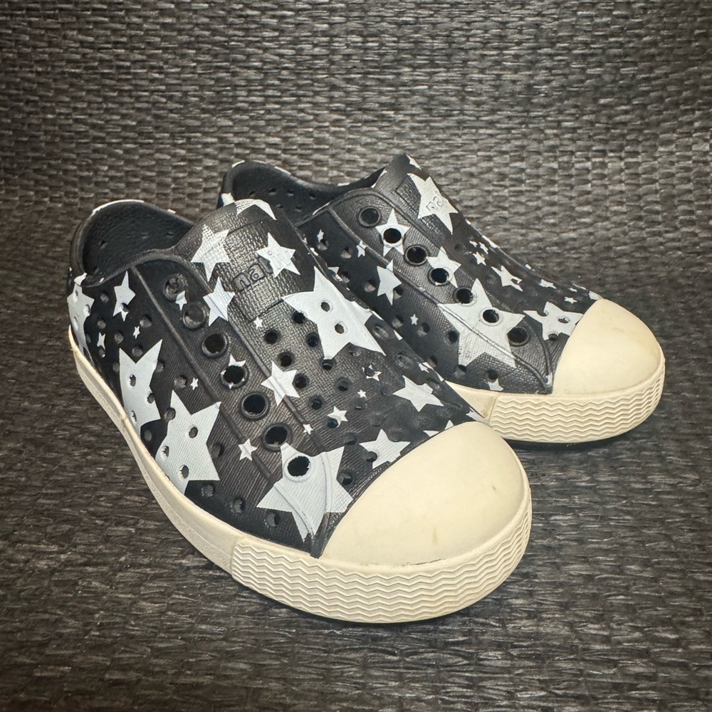 Native Black and White Star Sneakers